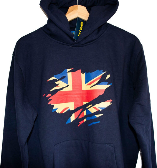 England Strong Pullover Hoodie GB Union Jack Flag Sweatshirt Unisex UK Size